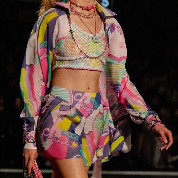 CHANEL Pants - CHANEL LA Disco Barbie Cruise Collection Shorts